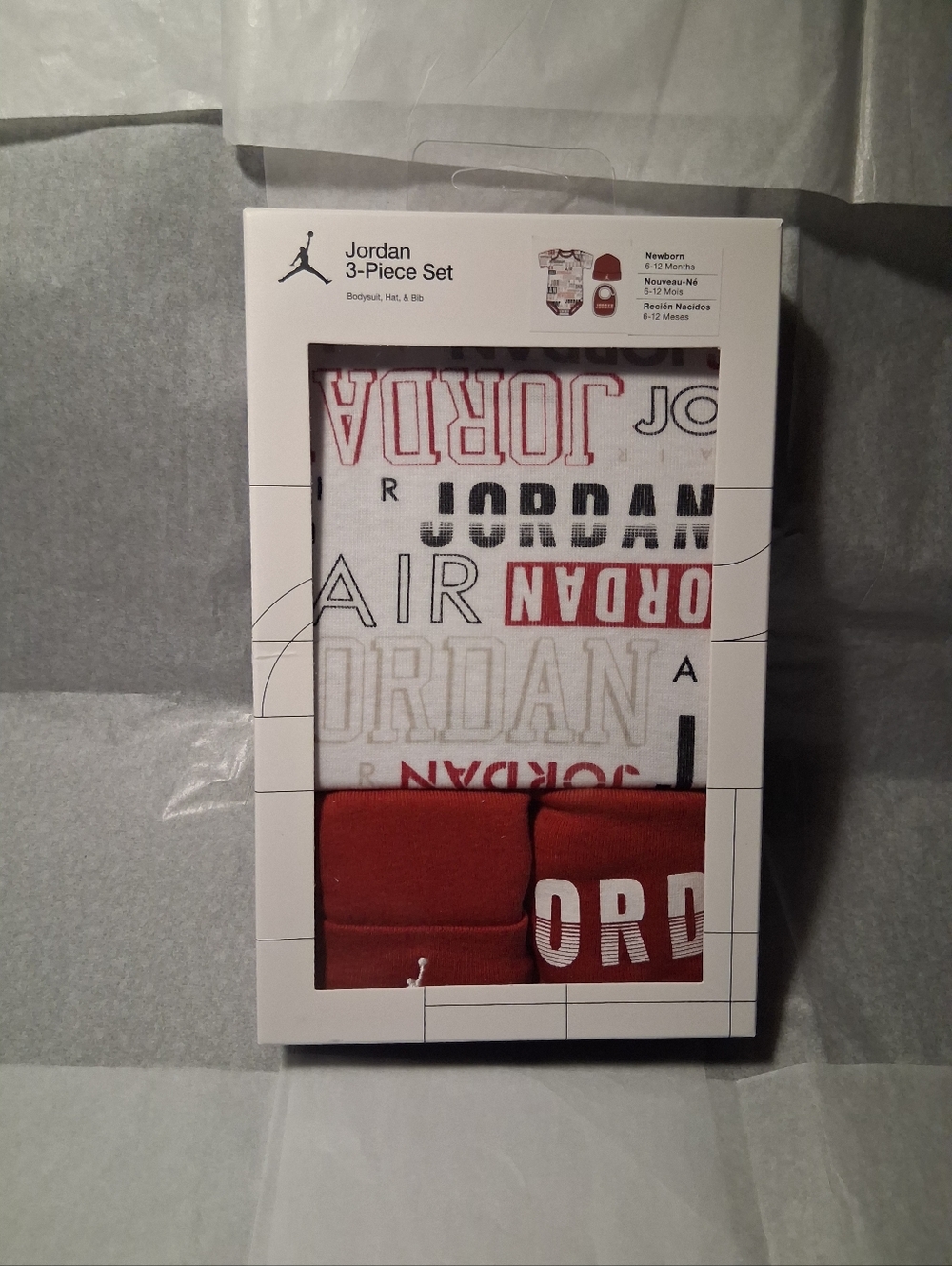 Jordan 3 Piece Set, Brand New In Box, Baby 6-12 months
